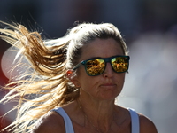 Runner Janine Franklin of Great Britain heads up First Avenue during the 2024 New York City Marathon in New York, N.Y., on November 3, 2024....