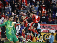 New York Red Bulls goalkeeper Carlos Coronel celebrates victory in Harris, New Jersey, on November 3, 2024. The dramatic shootout turns into...