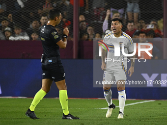 Gary Medel of Boca Jrs reacts during a Liga Profesional 2024 match between Lanus and Boca Jrs at Estadio Ciudad de Lanus in Lanus, Pcia Buen...