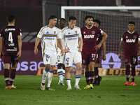 Players of Boca Jrs leave the field after losing a match in the Liga Profesional 2024 between Lanus and Boca Jrs at Estadio Ciudad de Lanus...