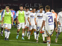 Players of Boca Jrs leave the field after losing a match in the Liga Profesional 2024 between Lanus and Boca Jrs at Estadio Ciudad de Lanus...