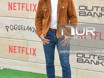 Marland Burke arrives at Netflix's Poguelandia 2024 Event Celebrating 'Outer Banks' Season 4 Part 2 held at Barker Hangar on November 2, 202...