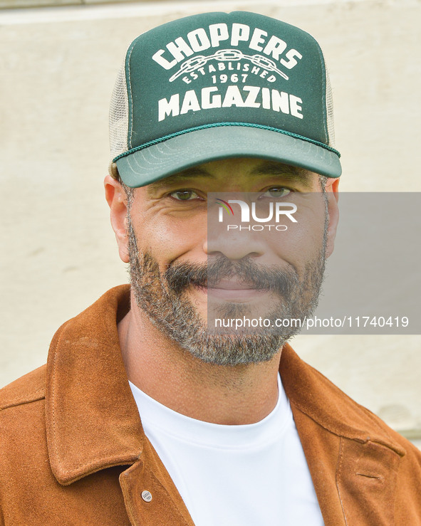 Marland Burke arrives at Netflix's Poguelandia 2024 Event Celebrating 'Outer Banks' Season 4 Part 2 held at Barker Hangar on November 2, 202...