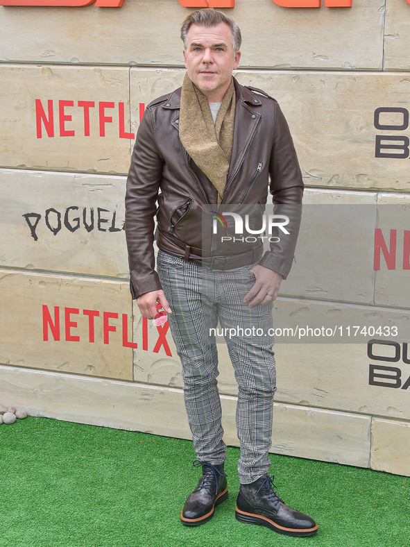 Cullen Moss arrives at Netflix's Poguelandia 2024 Event Celebrating 'Outer Banks' Season 4 Part 2 held at Barker Hangar on November 2, 2024...