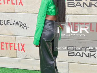 Carlacia Grant arrives at Netflix's Poguelandia 2024 Event Celebrating 'Outer Banks' Season 4 Part 2 held at Barker Hangar on November 2, 20...