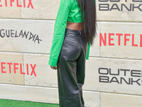 Carlacia Grant arrives at Netflix's Poguelandia 2024 Event Celebrating 'Outer Banks' Season 4 Part 2 held at Barker Hangar on November 2, 20...