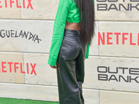 Carlacia Grant arrives at Netflix's Poguelandia 2024 Event Celebrating 'Outer Banks' Season 4 Part 2 held at Barker Hangar on November 2, 20...