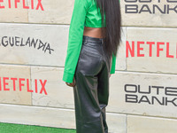 Carlacia Grant arrives at Netflix's Poguelandia 2024 Event Celebrating 'Outer Banks' Season 4 Part 2 held at Barker Hangar on November 2, 20...