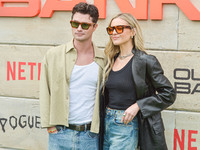 Chase Stokes and girlfriend Kelsea Ballerini arrive at Netflix's Poguelandia 2024 Event Celebrating 'Outer Banks' Season 4 Part 2 held at Ba...