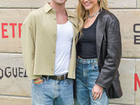 Chase Stokes and girlfriend Kelsea Ballerini arrive at Netflix's Poguelandia 2024 Event Celebrating 'Outer Banks' Season 4 Part 2 held at Ba...