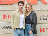 Chase Stokes and girlfriend Kelsea Ballerini arrive at Netflix's Poguelandia 2024 Event Celebrating 'Outer Banks' Season 4 Part 2 held at Ba...