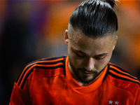 Houston Dynamo midfielder Sebastian Kowalczyk participates in a playoff match between Houston Dynamo and Seattle Sounders in Houston, Texas,...