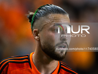 Houston Dynamo midfielder Sebastian Kowalczyk participates in a playoff match between Houston Dynamo and Seattle Sounders in Houston, Texas,...