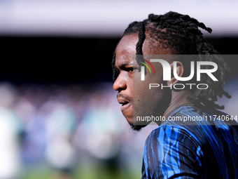 Ademola Lookman of Atalanta BC looks on during the serie Serie A Enilive match between SSC Napoli and Atalanta BC at Stadio Diego Armando Ma...