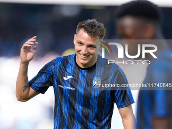 Mateo Retegui of Atalanta BC looks on during the serie Serie A Enilive match between SSC Napoli and Atalanta BC at Stadio Diego Armando Mara...