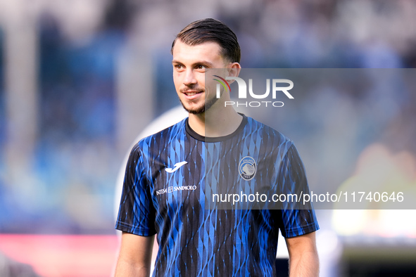 Lazar Samardzic of Atalanta BC looks on during the serie Serie A Enilive match between SSC Napoli and Atalanta BC at Stadio Diego Armando Ma...