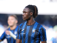 Odilon Kossounou of Atalanta BC looks on during the serie Serie A Enilive match between SSC Napoli and Atalanta BC at Stadio Diego Armando M...