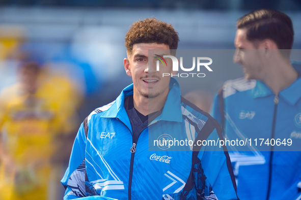 Giovanni Di Lorenzo of SSC Napoli looks on during the serie Serie A Enilive match between SSC Napoli and Atalanta BC at Stadio Diego Armando...