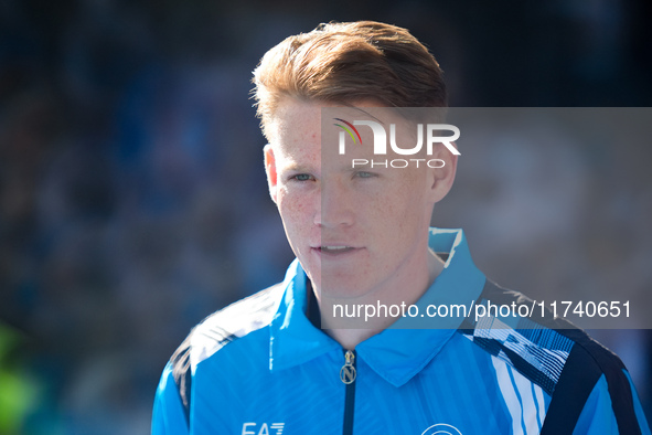 Scott McTominay of SSC Napoli looks on during the serie Serie A Enilive match between SSC Napoli and Atalanta BC at Stadio Diego Armando Mar...