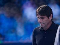 Antonio Conte Head Coach of SSC Napoli looks on during the serie Serie A Enilive match between SSC Napoli and Atalanta BC at Stadio Diego Ar...