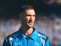 Matteo Politano of SSC Napoli looks on during the serie Serie A Enilive match between SSC Napoli and Atalanta BC at Stadio Diego Armando Mar...