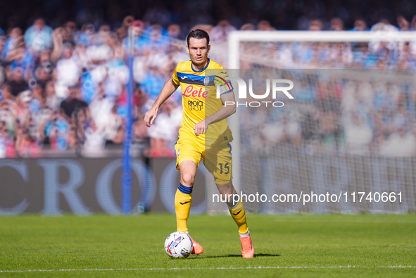 Marten de Roon of Atalanta BC during the serie Serie A Enilive match between SSC Napoli and Atalanta BC at Stadio Diego Armando Maradona on...