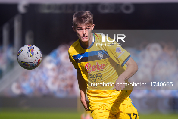 Charles De Ketelaere of Atalanta BC during the serie Serie A Enilive match between SSC Napoli and Atalanta BC at Stadio Diego Armando Marado...