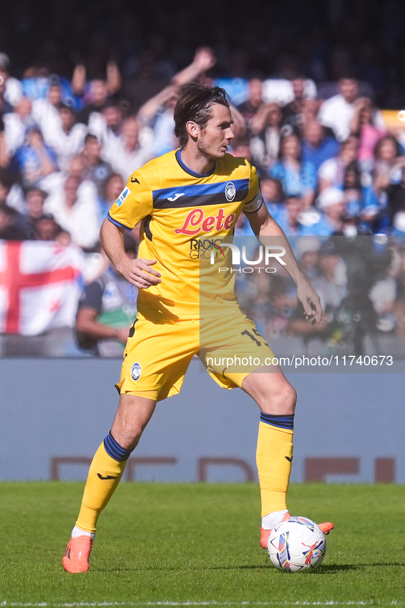 Marten de Roon of Atalanta BC during the serie Serie A Enilive match between SSC Napoli and Atalanta BC at Stadio Diego Armando Maradona on...