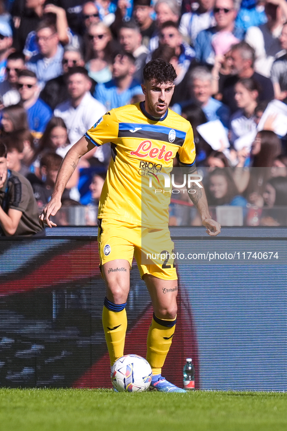 Matteo Ruggeri of Atalanta BC during the serie Serie A Enilive match between SSC Napoli and Atalanta BC at Stadio Diego Armando Maradona on...