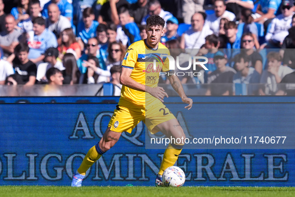 Matteo Ruggeri of Atalanta BC during the serie Serie A Enilive match between SSC Napoli and Atalanta BC at Stadio Diego Armando Maradona on...