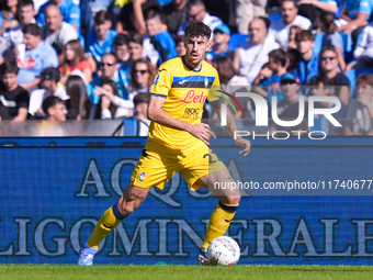 Matteo Ruggeri of Atalanta BC during the serie Serie A Enilive match between SSC Napoli and Atalanta BC at Stadio Diego Armando Maradona on...