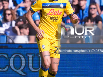 Matteo Ruggeri of Atalanta BC during the serie Serie A Enilive match between SSC Napoli and Atalanta BC at Stadio Diego Armando Maradona on...