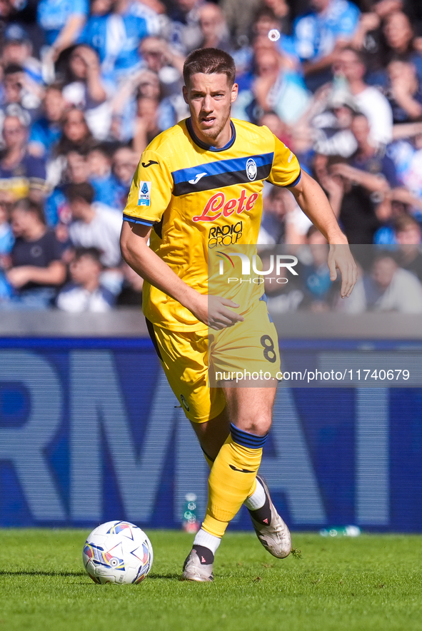 Mario Pasalic of Atalanta BC during the serie Serie A Enilive match between SSC Napoli and Atalanta BC at Stadio Diego Armando Maradona on N...