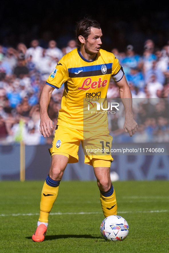 Marten de Roon of Atalanta BC during the serie Serie A Enilive match between SSC Napoli and Atalanta BC at Stadio Diego Armando Maradona on...