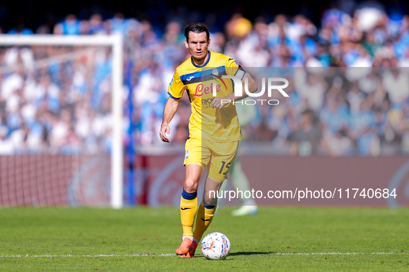 Marten de Roon of Atalanta BC during the serie Serie A Enilive match between SSC Napoli and Atalanta BC at Stadio Diego Armando Maradona on...