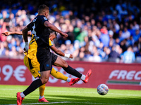 Ademola Lookman of Atalanta BC scores first goal during the serie Serie A Enilive match between SSC Napoli and Atalanta BC at Stadio Diego A...