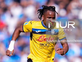 Ademola Lookman of Atalanta BC during the serie Serie A Enilive match between SSC Napoli and Atalanta BC at Stadio Diego Armando Maradona on...