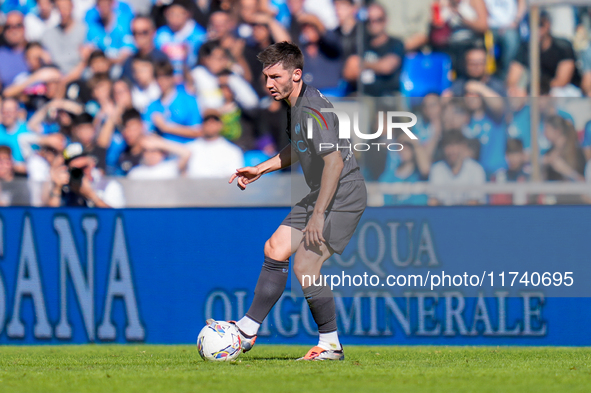 Billy Gilmour of SSC Napoli during the serie Serie A Enilive match between SSC Napoli and Atalanta BC at Stadio Diego Armando Maradona on No...