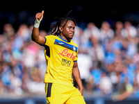 Ademola Lookman of Atalanta BC gestures during the serie Serie A Enilive match between SSC Napoli and Atalanta BC at Stadio Diego Armando Ma...