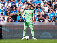 Marco Carnesecchi of Atalanta BC looks on during the serie Serie A Enilive match between SSC Napoli and Atalanta BC at Stadio Diego Armando...