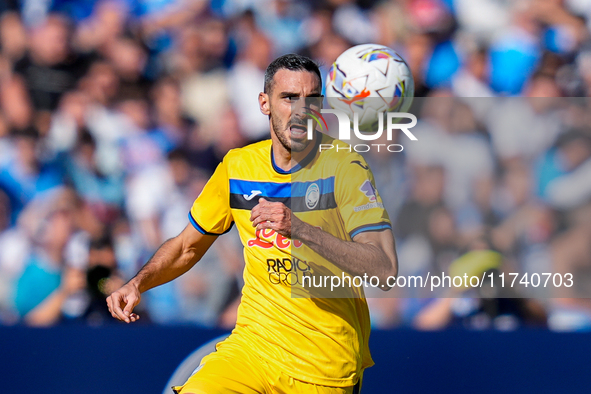 Davide Zappacosta of Atalanta BC during the serie Serie A Enilive match between SSC Napoli and Atalanta BC at Stadio Diego Armando Maradona...