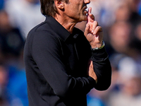 Antonio Conte Head Coach of SSC Napoli gestures during the serie Serie A Enilive match between SSC Napoli and Atalanta BC at Stadio Diego Ar...