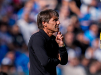 Antonio Conte Head Coach of SSC Napoli gestures during the serie Serie A Enilive match between SSC Napoli and Atalanta BC at Stadio Diego Ar...