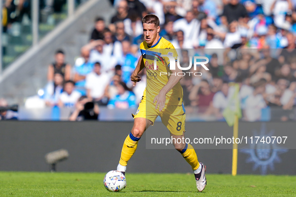 Mario Pasalic of Atalanta BC during the serie Serie A Enilive match between SSC Napoli and Atalanta BC at Stadio Diego Armando Maradona on N...