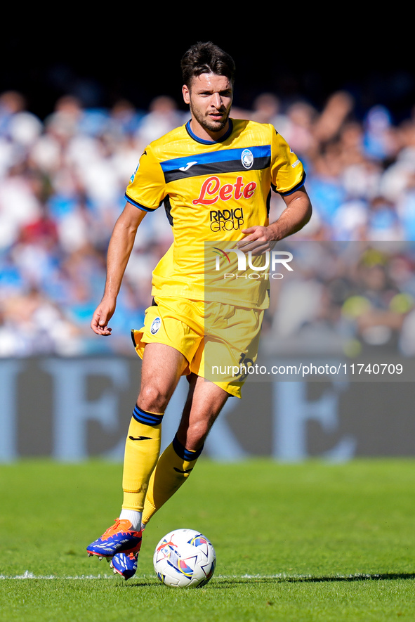 Berat Djimsiti of Atalanta BC during the serie Serie A Enilive match between SSC Napoli and Atalanta BC at Stadio Diego Armando Maradona on...