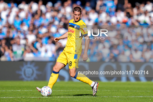 Mario Pasalic of Atalanta BC during the serie Serie A Enilive match between SSC Napoli and Atalanta BC at Stadio Diego Armando Maradona on N...