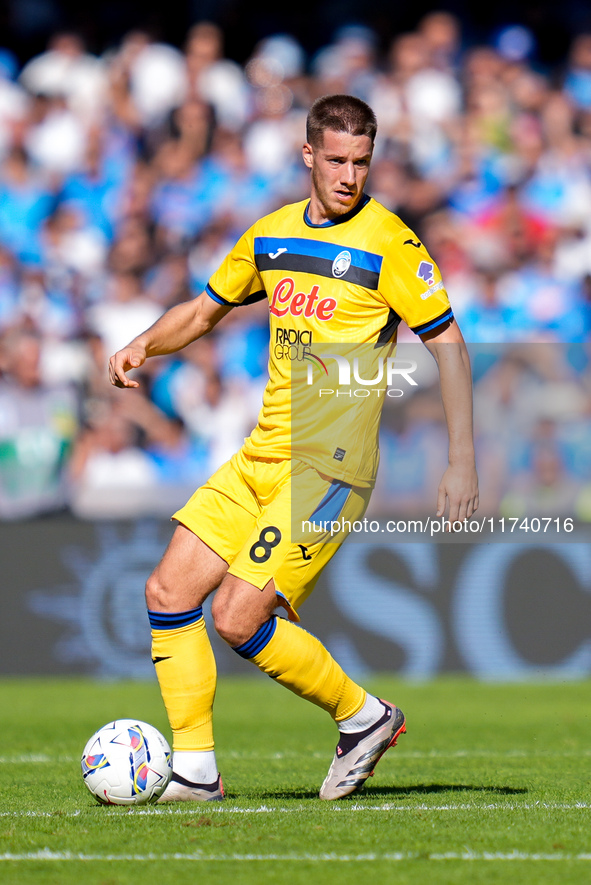 Mario Pasalic of Atalanta BC during the serie Serie A Enilive match between SSC Napoli and Atalanta BC at Stadio Diego Armando Maradona on N...