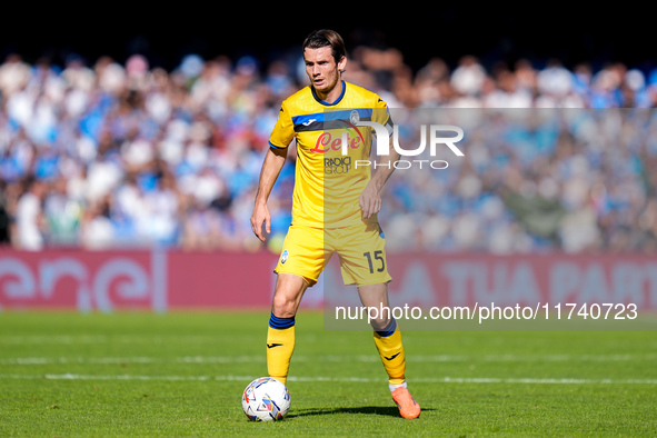 Marten de Roon of Atalanta BC during the serie Serie A Enilive match between SSC Napoli and Atalanta BC at Stadio Diego Armando Maradona on...