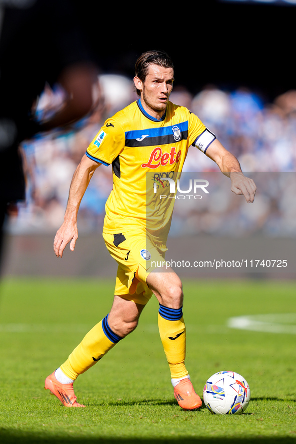 Marten de Roon of Atalanta BC during the serie Serie A Enilive match between SSC Napoli and Atalanta BC at Stadio Diego Armando Maradona on...