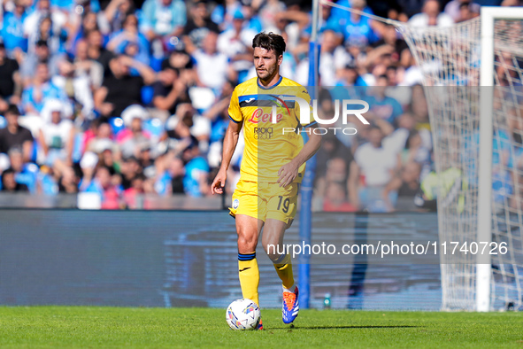 Berat Djimsiti of Atalanta BC during the serie Serie A Enilive match between SSC Napoli and Atalanta BC at Stadio Diego Armando Maradona on...